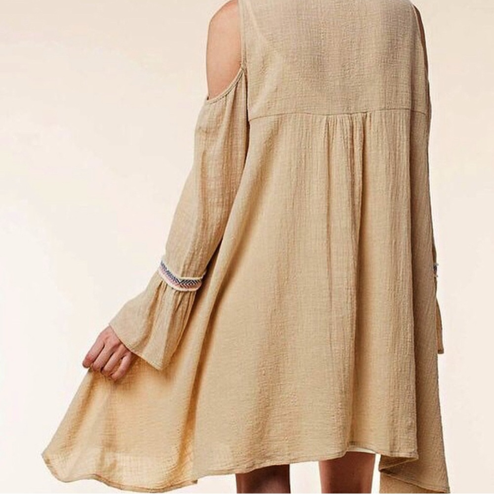 Boho Cold Shoulder Dress - Picture 5 of 5